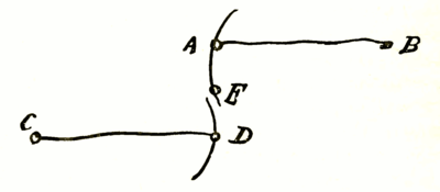 Watt's original hand drawing of his linkage.